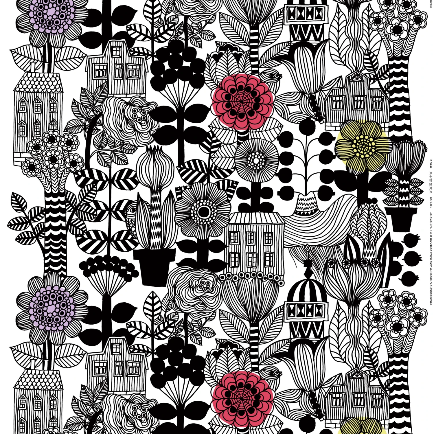 Marimekko Lintukoto Stof 3 Marimekko Lintukoto Stof