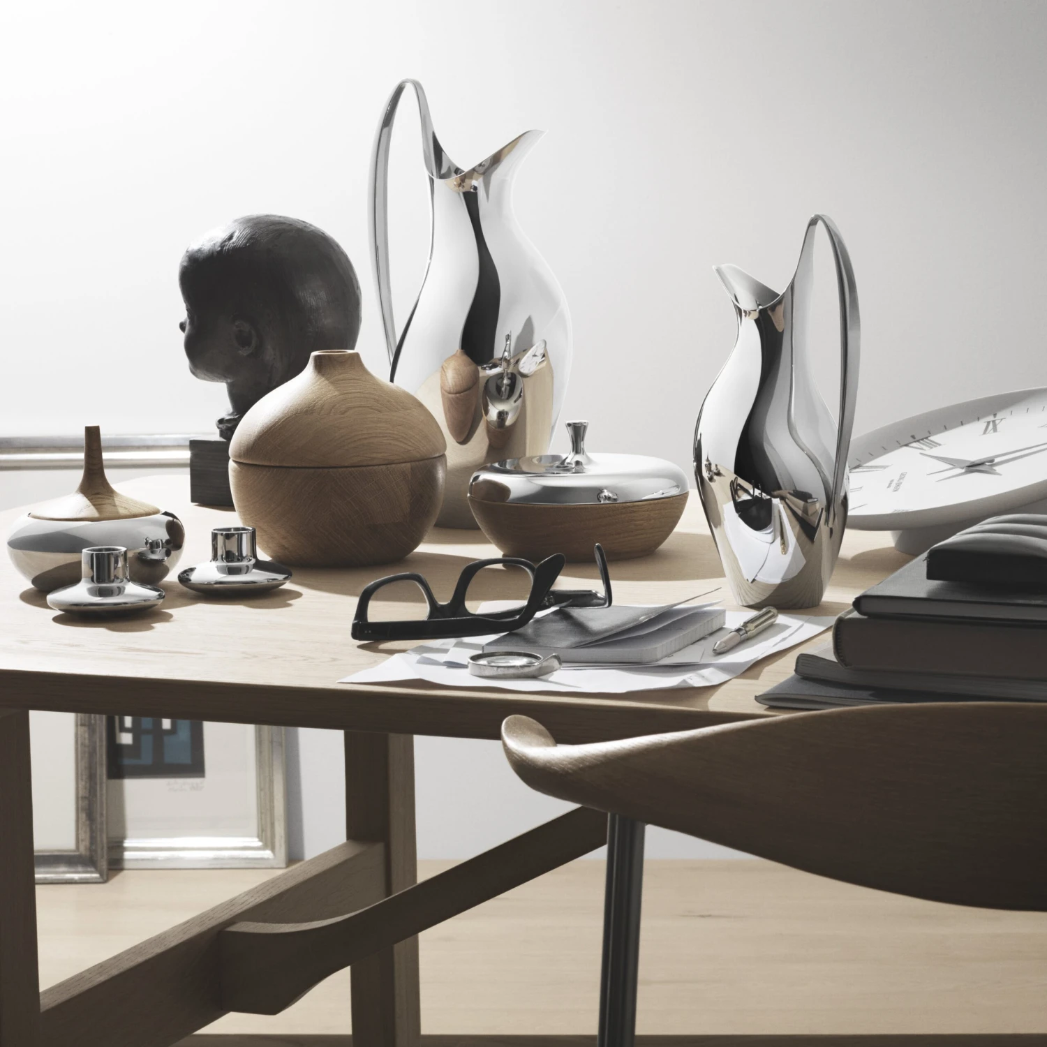 Georg Jensen HK Kaarsenhouder 2-stuks 4 Georg Jensen HK Kaarsenhouder 2-stuks - Afbeelding 2