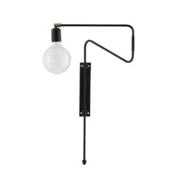House Doctor Swing Wandlamp Zwart