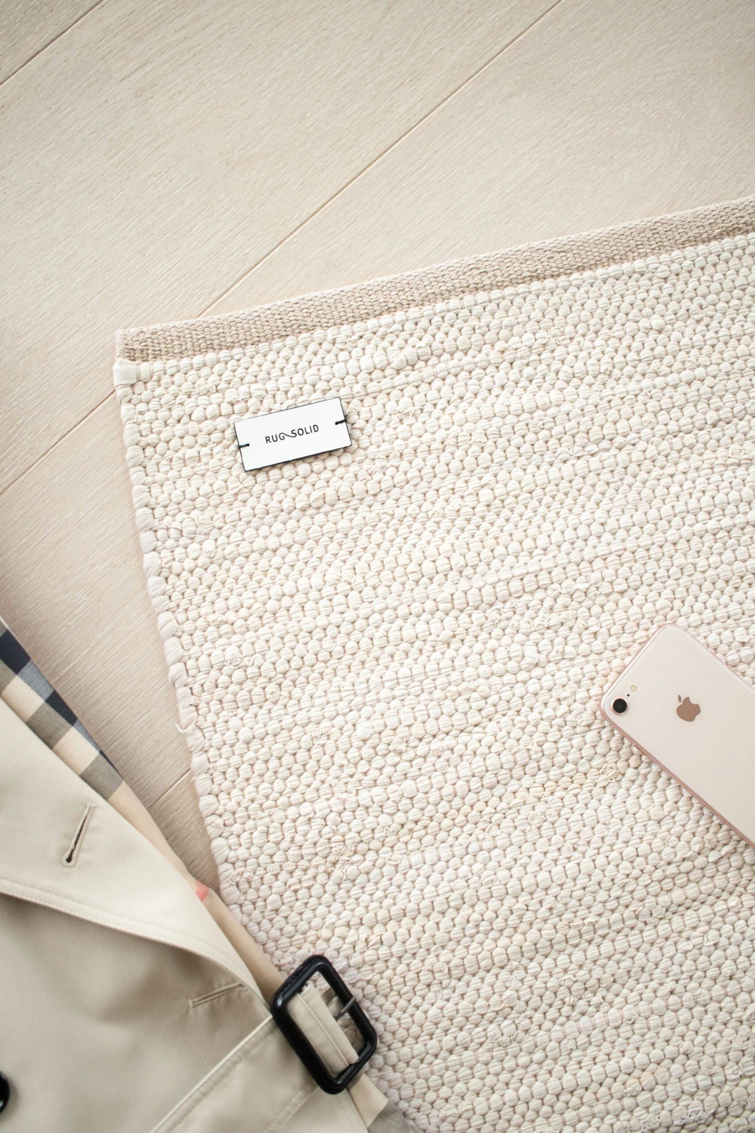 Cotton Vloerkleed 170 X 240 Cm. 4 Cotton Vloerkleed 170 X 240 Cm. - Afbeelding 2