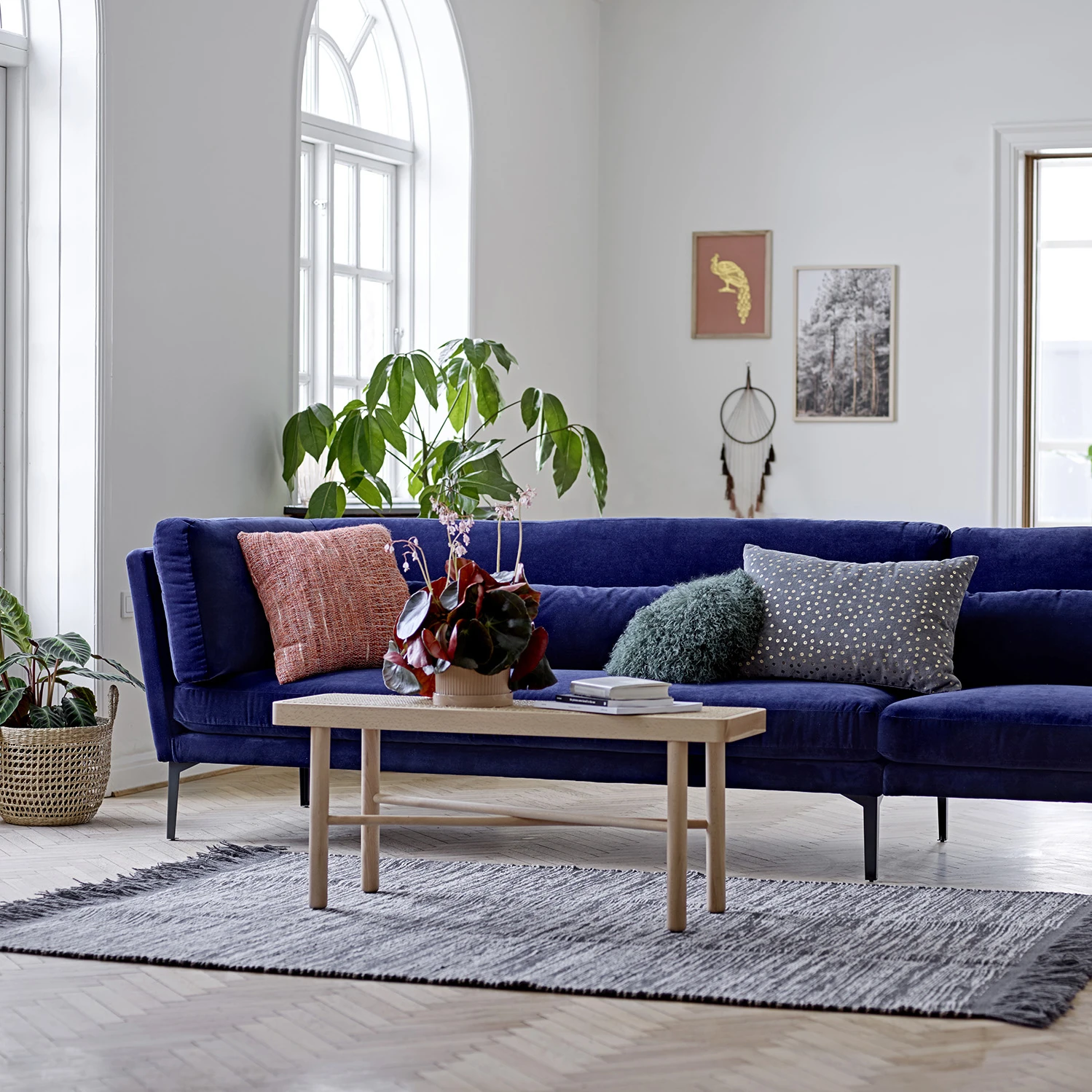 Bloomingville Wollen Tapijt Grijs 4 Bloomingville Wollen Tapijt Grijs - Afbeelding 2