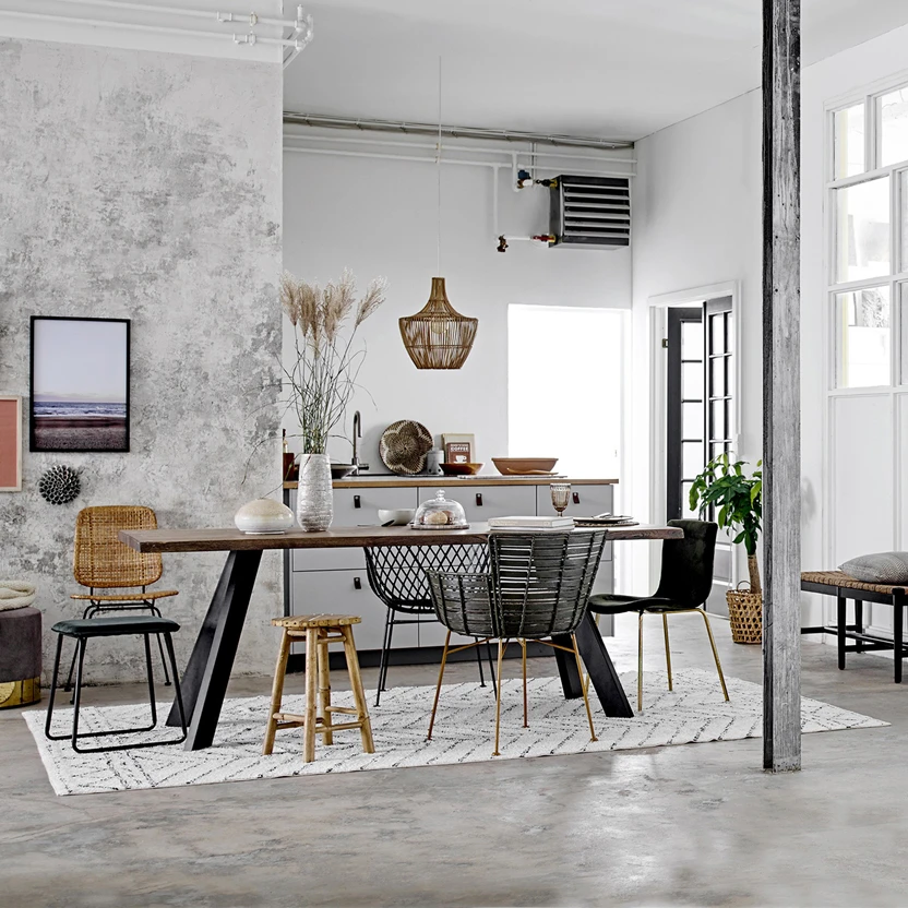 Bloomingville Gedessineerde Katoenen Mat 7 Bloomingville Gedessineerde Katoenen Mat - Afbeelding 5