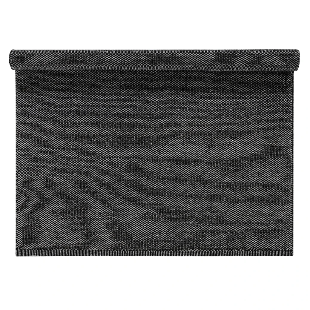 Lea Wollen Vloerkleed Zwart 3 Lea Wollen Vloerkleed Zwart