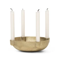 Ferm LIVING Bowl Adventskandelaar Messing -Globen Meubilair Winkel 45288 02 02 cf3fad4562