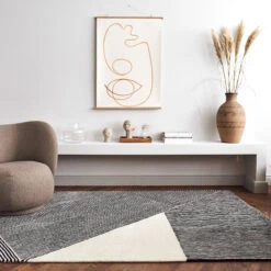 Stripes Wollen Vloerkleed Naturel Witte -Globen Meubilair Winkel 46370 01 04 f432f00319