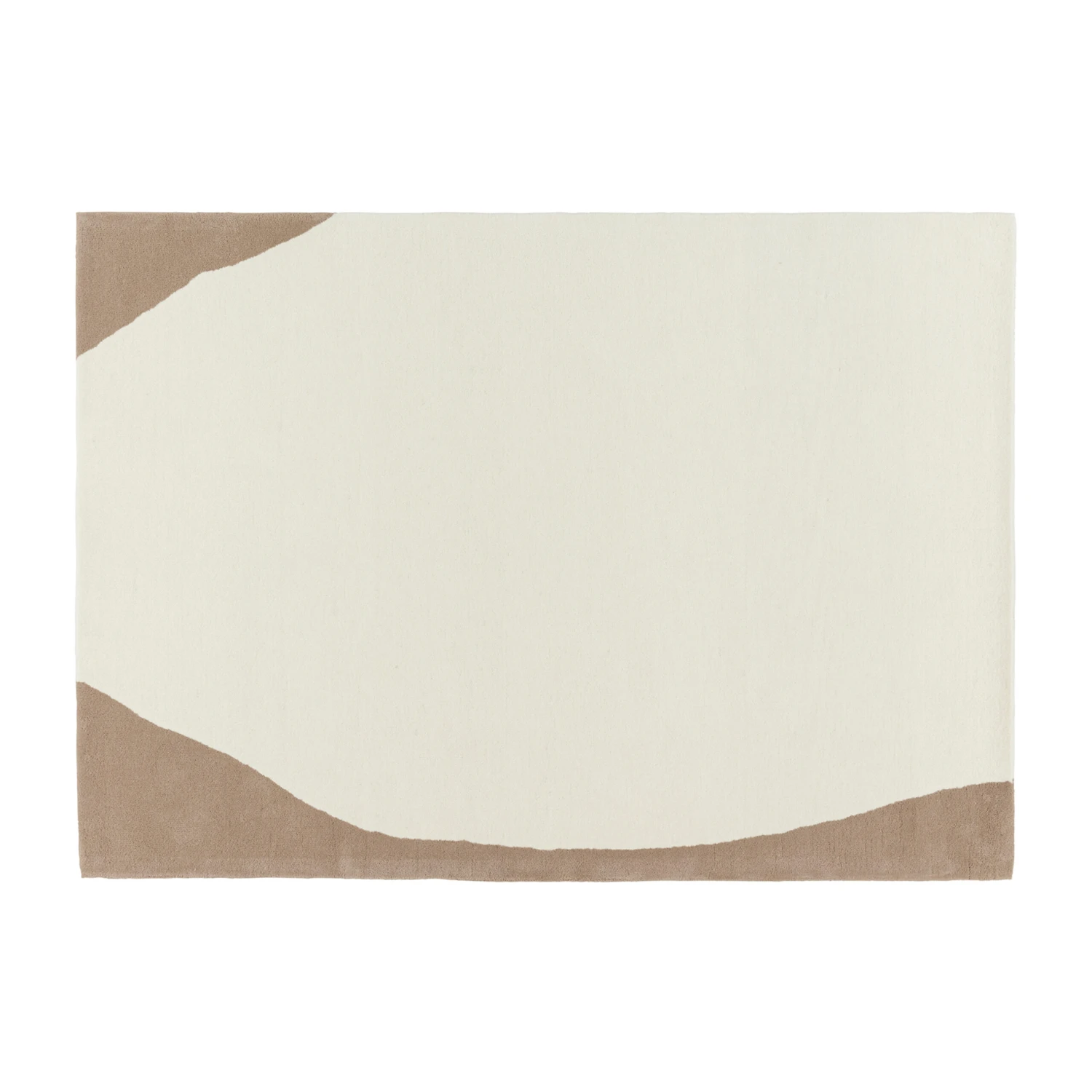 Flow Wollen Vloerkleed Wit-beige 3 Flow Wollen Vloerkleed Wit-beige