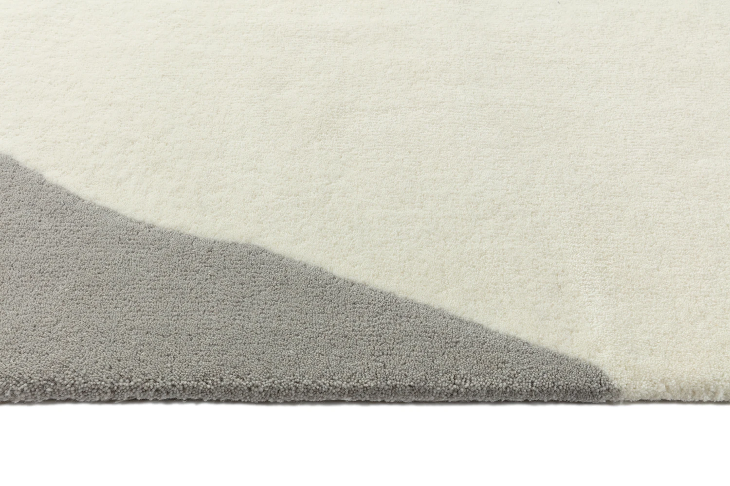 Flow Wollen Vloerkleed Wit-grijs 4 Flow Wollen Vloerkleed Wit-grijs - Afbeelding 2