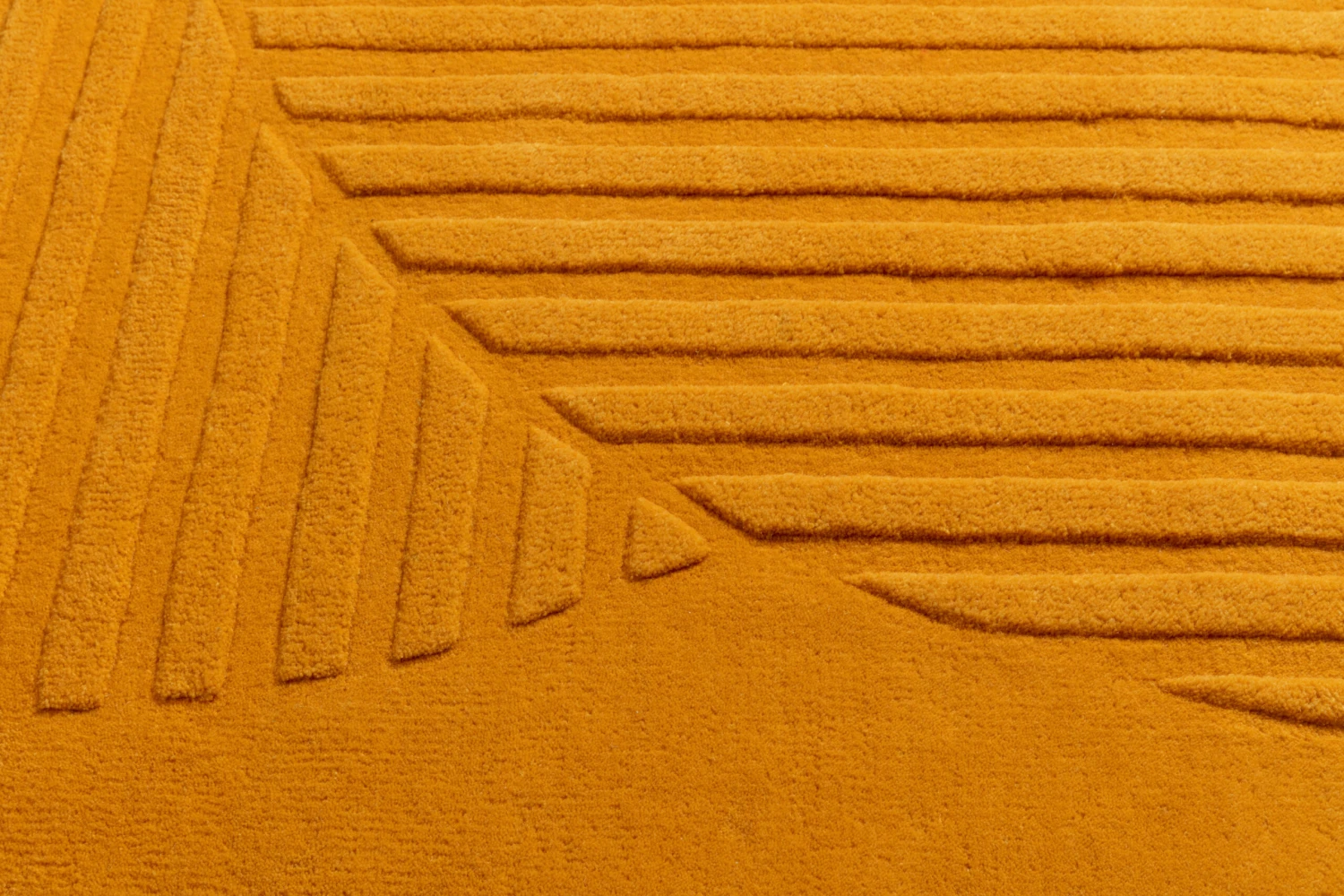 Levels Wollen Vloerkleed Circles Geel 4 Levels Wollen Vloerkleed Circles Geel - Afbeelding 2