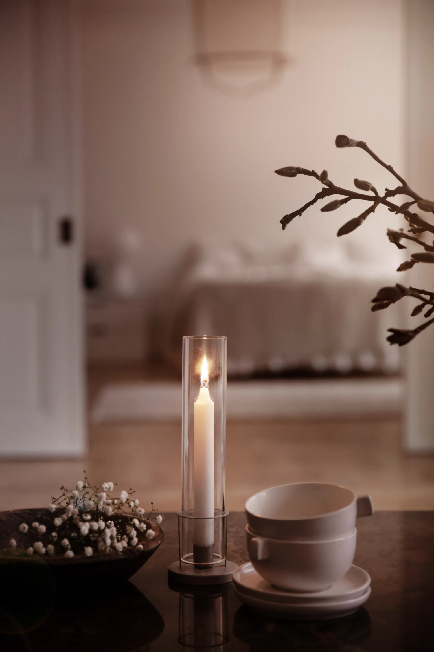 Ernst Kandelaar Smalle Glazen Cilinder 4 Ernst Kandelaar Smalle Glazen Cilinder - Afbeelding 2