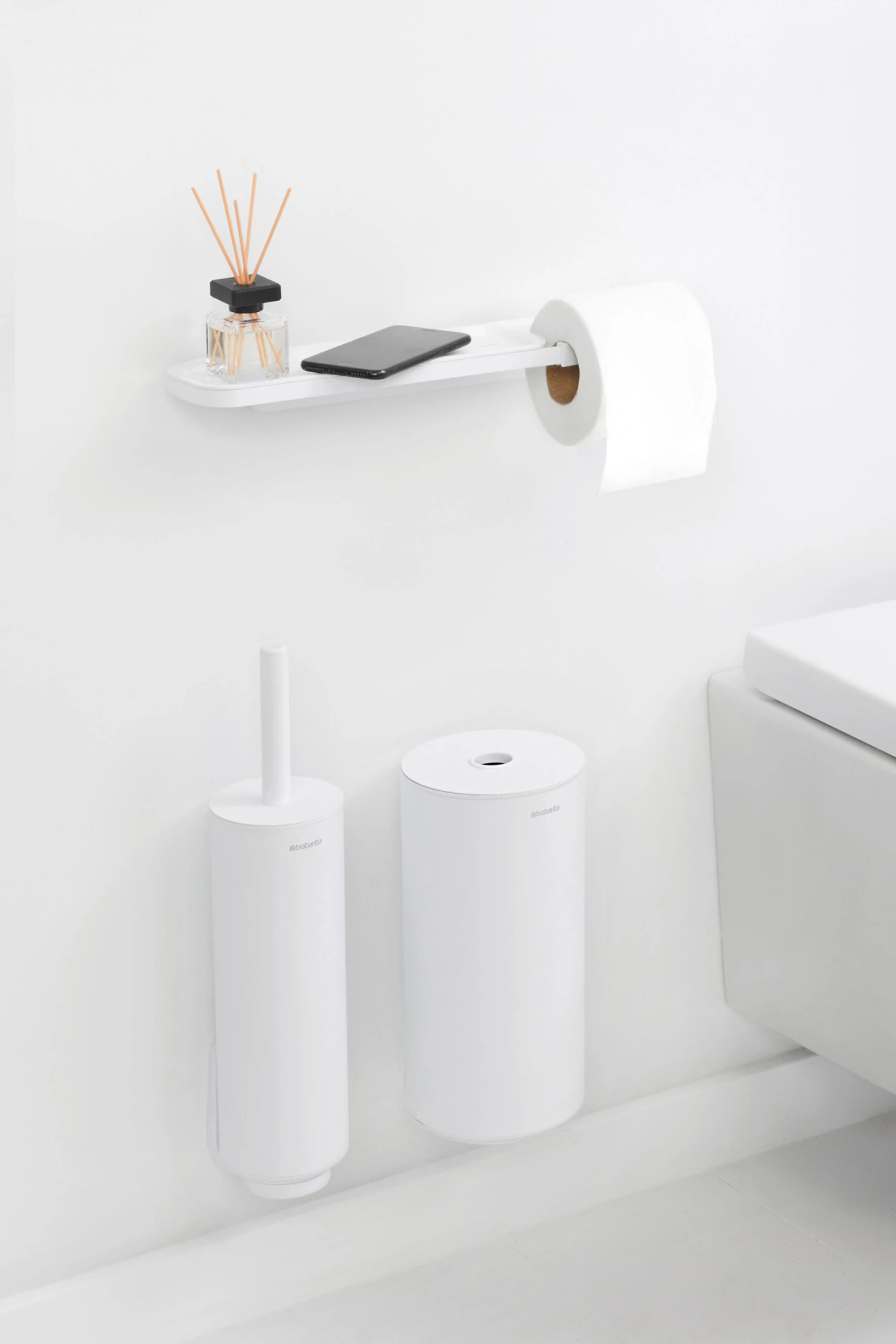 Brabantia MindSet Toiletrolhouder Met Plankje 6 Brabantia MindSet Toiletrolhouder Met Plankje - Afbeelding 4