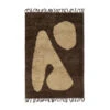 Ferm LIVING Abstract Vloerkleed Brown-off-white -Globen Meubilair Winkel 514421 01 1 ProductImageMain 0b3232d80b
