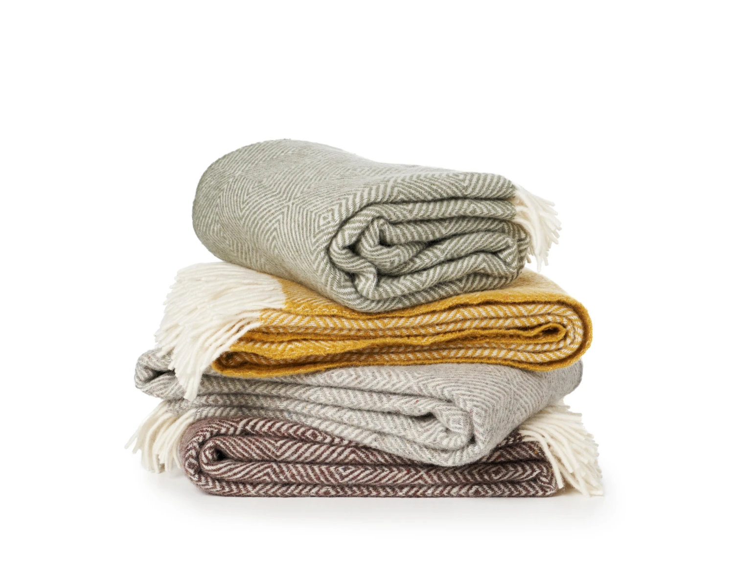 Klippan Yllefabrik Gooseye Wollen Plaid 130x200 Cm 4 Klippan Yllefabrik Gooseye Wollen Plaid 130x200 Cm - Afbeelding 2