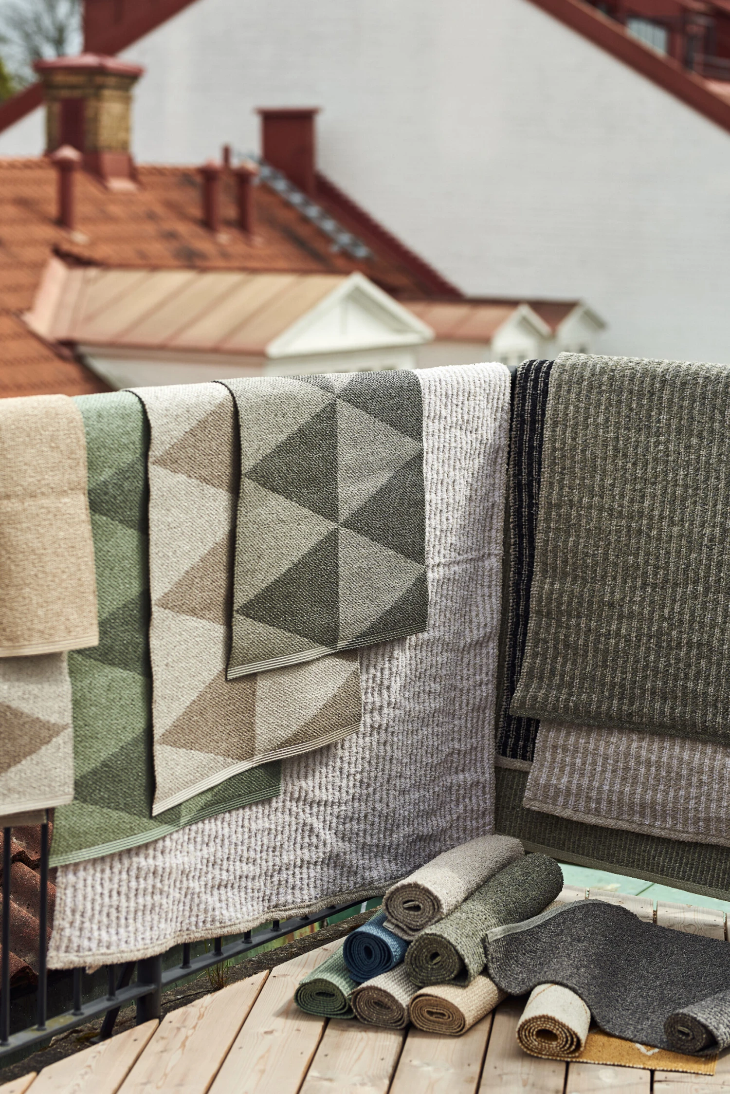 Rime Kunststof Vloerkleed Groen 6 Rime Kunststof Vloerkleed Groen - Afbeelding 4