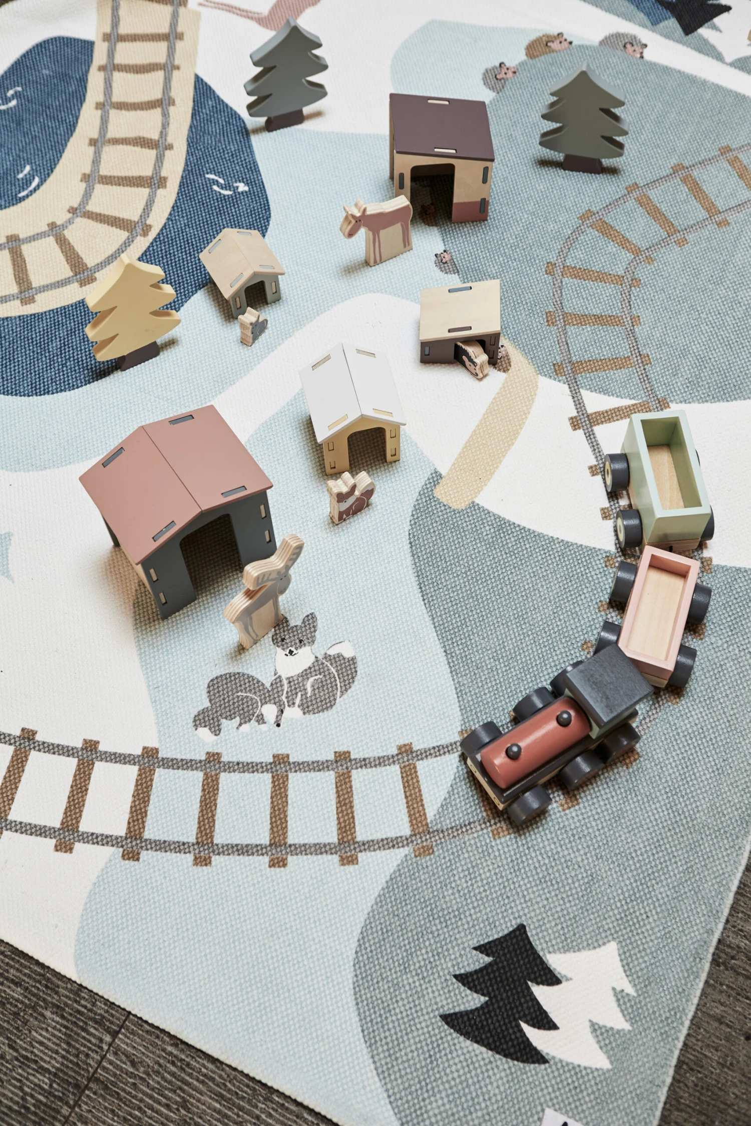 Kid's Concept Edvin Vloerkleed Bos 130x170 Cm 4 Kid's Concept Edvin Vloerkleed Bos 130x170 Cm - Afbeelding 2