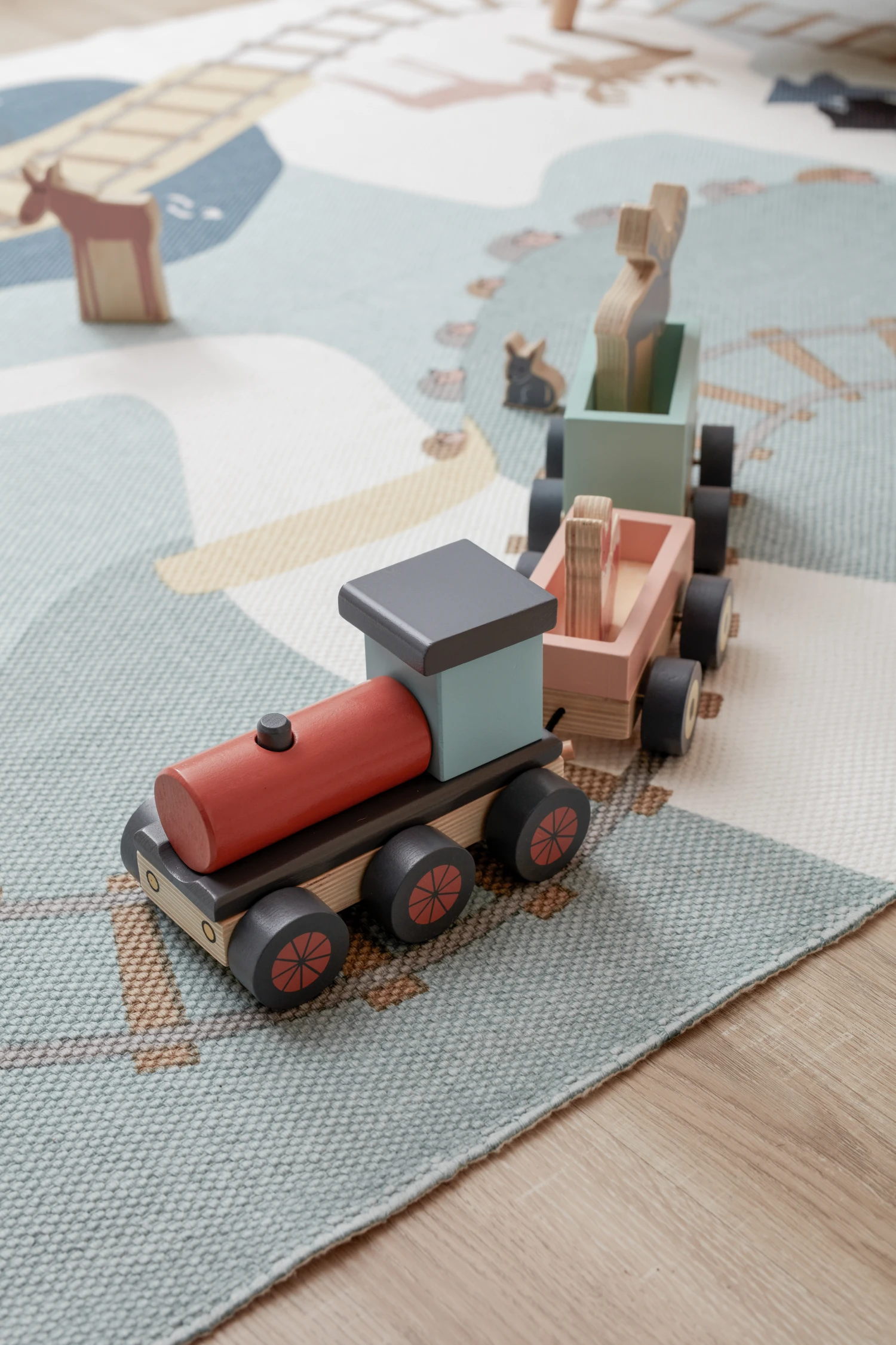 Kid's Concept Edvin Vloerkleed Bos 130x170 Cm 5 Kid's Concept Edvin Vloerkleed Bos 130x170 Cm - Afbeelding 3