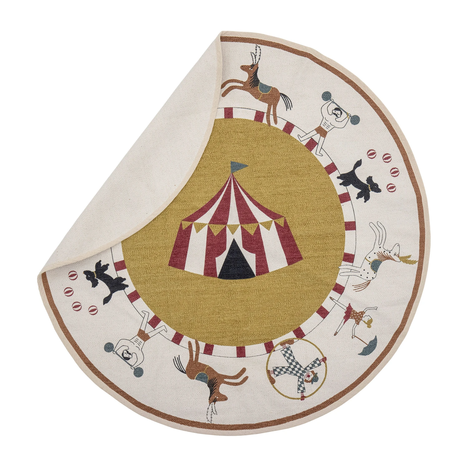 Bloomingville Ville Vloerkleed Ø110 Cm 4 Bloomingville Ville Vloerkleed Ø110 Cm - Afbeelding 2