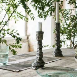 House Doctor Raku Kandelaar Antiek Zilver -Globen Meubilair Winkel 575948 01 41 EnvironmentImage a597bae55c