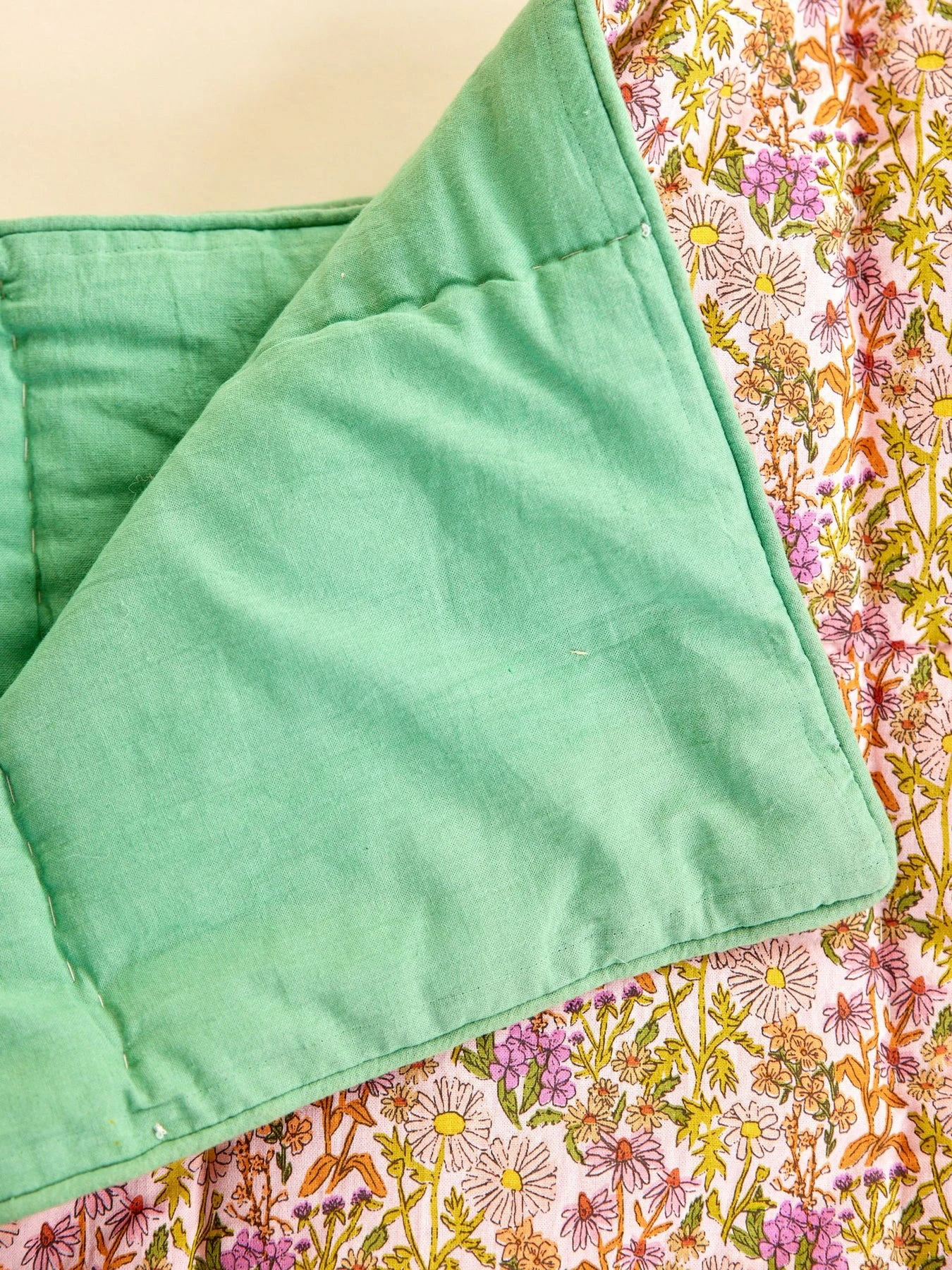 Rice Katoenen Deken Gebloemd 140x200 Cm 4 Rice Katoenen Deken Gebloemd 140x200 Cm - Afbeelding 2