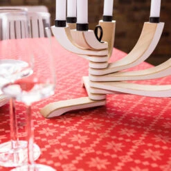 Åttebladrose Tafelkleed -Globen Meubilair Winkel ekelund linnevaveri attesinglerose table cloth 33177 01 02 f27ed268d7