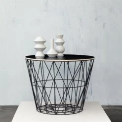 Ferm LIVING Wire Mand Zwart -Globen Meubilair Winkel p 15371 02 02 153f3e3d61
